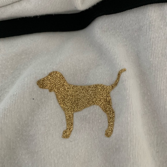 PINK Victoria’s Secret Bling Dog Logo Shirt - Picture 2 of 4